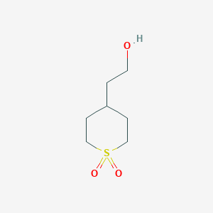 4-(2-hydroxyethyl)tetrahydro-2H-thiopyran 1,1-dioxide