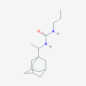 molecular formula C16H28N2O B2454010 N-[1-(1-adamantyl)ethyl]-N'-propylurea CAS No. 313494-52-9
