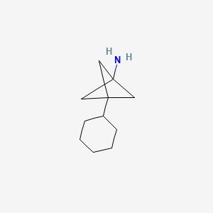 molecular formula C11H19N B2454016 3-Cyclohexylbicyclo[1.1.1]pentan-1-amine CAS No. 2287302-73-0