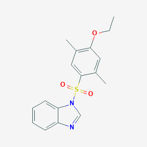 molecular formula C17H18N2O3S B245402 1-[(4-ethoxy-2,5-dimethylphenyl)sulfonyl]-1H-benzimidazole 