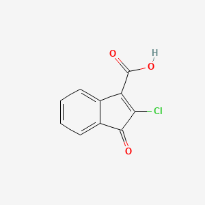 molecular formula C10H5ClO3 B2454023 2-氯-1-氧代-1H-茚-3-羧酸 CAS No. 75639-84-8