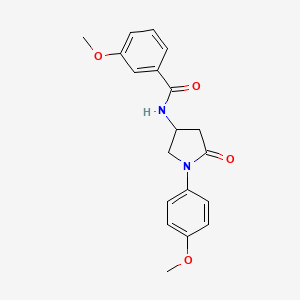 molecular formula C19H20N2O4 B2454024 3-methoxy-N-(1-(4-methoxyphenyl)-5-oxopyrrolidin-3-yl)benzamide CAS No. 905684-20-0