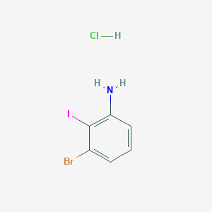 molecular formula C6H6BrClIN B2454026 3-溴-2-碘苯胺盐酸盐 CAS No. 1909337-40-1