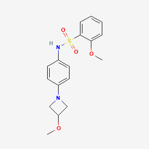 molecular formula C17H20N2O4S B2454032 2-methoxy-N-(4-(3-methoxyazetidin-1-yl)phenyl)benzenesulfonamide CAS No. 2034423-49-7
