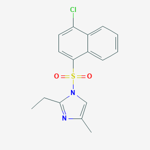 1-[(4-chloro-1-naphthyl)sulfonyl]-2-ethyl-4-methyl-1H-imidazole