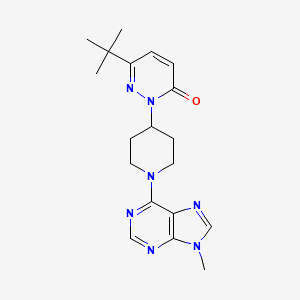 6-Tert-butyl-2-[1-(9-methylpurin-6-yl)piperidin-4-yl]pyridazin-3-one