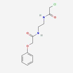 molecular formula C12H15ClN2O3 B2454069 N-[2-[(2-Chloroacetyl)amino]ethyl]-2-phenoxyacetamide CAS No. 1796729-20-8
