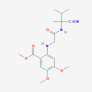 Methyl 2-({[(1-cyano-1,2-dimethylpropyl)carbamoyl]methyl}amino)-4,5-dimethoxybenzoate