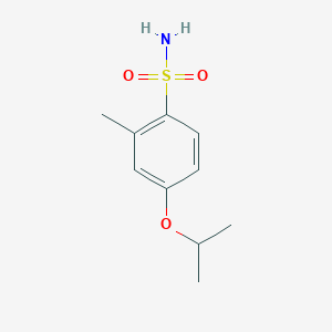 molecular formula C10H15NO3S B2454093 2-Methyl-4-(propan-2-yloxy)benzene-1-sulfonamide CAS No. 69210-51-1