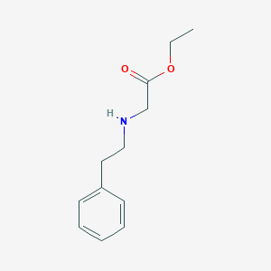 molecular formula C12H17NO2 B2454095 乙酸2-[(2-苯乙基)氨基]乙酯 CAS No. 54608-35-4