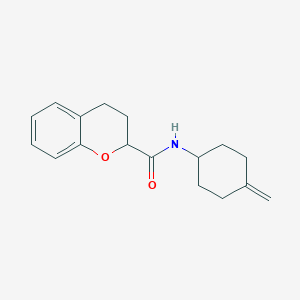molecular formula C17H21NO2 B2454106 N-(4-甲叉基环己基)-3,4-二氢-2H-1-苯并吡喃-2-甲酰胺 CAS No. 2097930-66-8