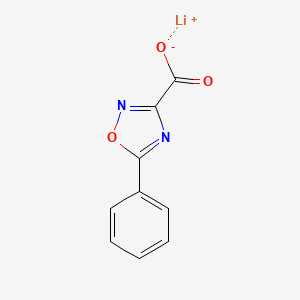 molecular formula C9H5LiN2O3 B2454108 5-苯基-1,2,4-恶二唑-3-羧酸锂盐 CAS No. 2095409-84-8