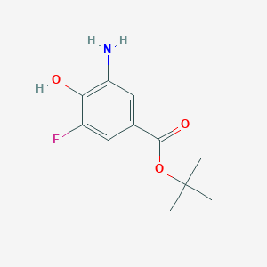 molecular formula C11H14FNO3 B2454113 Tert-butyl 3-amino-5-fluoro-4-hydroxybenzoate CAS No. 2287298-52-4