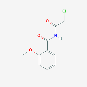 molecular formula C10H10ClNO3 B2454115 N-(2-氯乙酰基)-2-甲氧基苯甲酰胺 CAS No. 554423-67-5