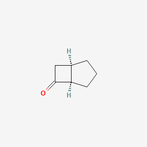 molecular formula C7H10O B2454150 (1R,5R)-Bicyclo[3.2.0]heptane-6-one CAS No. 81444-97-5