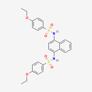 4-ethoxy-N-[4-(4-ethoxybenzenesulfonamido)naphthalen-1-yl]benzene-1-sulfonamide