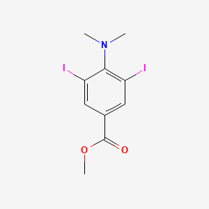 molecular formula C10H11I2NO2 B2454161 Methyl 4-(dimethylamino)-3,5-diiodobenzoate CAS No. 2044872-66-2