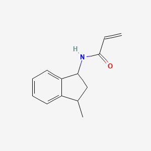 molecular formula C13H15NO B2454166 N-(3-Methyl-2,3-dihydro-1H-inden-1-yl)prop-2-enamide CAS No. 2196077-58-2