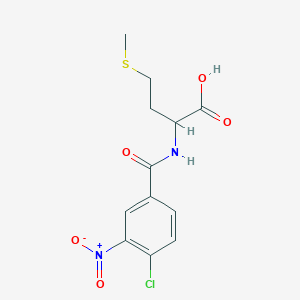 molecular formula C12H13ClN2O5S B2454174 2-[(4-Chloro-3-nitrophenyl)formamido]-4-(methylsulfanyl)butanoic acid CAS No. 1009266-08-3