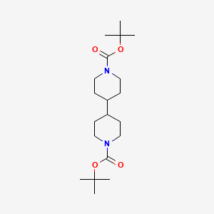 molecular formula C20H36N2O4 B2454202 N-Boc-N'-Boc-4,4'-联哌啶 CAS No. 165528-89-2