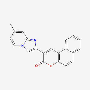 molecular formula C21H14N2O2 B2454267 2-(7-Methylimidazo[1,2-a]pyridin-2-yl)benzo[f]chromen-3-one CAS No. 337485-59-3