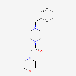 1-(4-Benzylpiperazino)-2-morpholino-1-ethanone