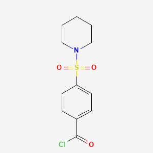 molecular formula C12H14ClNO3S B2454290 4-(Piperidin-1-ylsulfonyl)benzoyl chloride CAS No. 29171-75-3