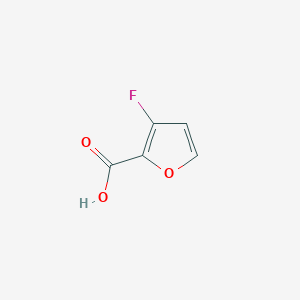 molecular formula C5H3FO3 B2454306 2-Furancarboxylic acid, 3-fluoro- CAS No. 1211527-72-8