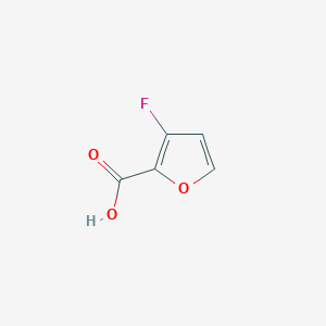 molecular formula C5H3FO3 B2454306 3-fluorofuran-2-carboxylic acid CAS No. 1211527-72-8