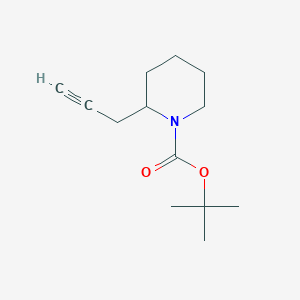 molecular formula C13H21NO2 B2454310 Tert-butyl 2-prop-2-ynylpiperidine-1-carboxylate CAS No. 916263-14-4