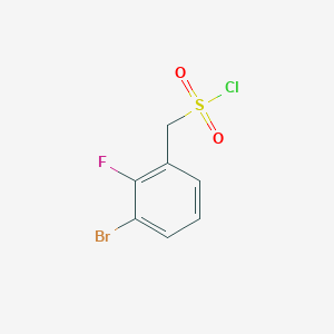 molecular formula C7H5BrClFO2S B2454330 (3-Bromo-2-fluoro-phenyl)methanesulfonyl chloride CAS No. 1520844-37-4