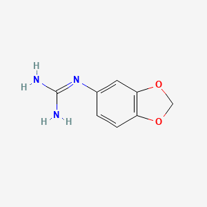 molecular formula C8H10ClN3O2 B2454342 N-1,3-benzodioxol-5-ylguanidine CAS No. 366498-47-7