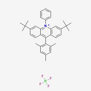 molecular formula C36H40BF4N B2454343 3,6-Di-tert-butyl-9-mesityl-10-phenylacridin-10-ium tetrafluoroborate CAS No. 1810004-87-5