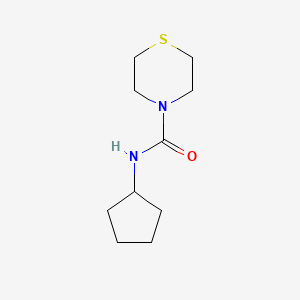 molecular formula C10H18N2OS B2454357 N-环戊基硫代吗啉-4-甲酰胺 CAS No. 1598106-96-7