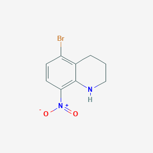 molecular formula C9H9BrN2O2 B2454360 5-Bromo-8-nitro-1,2,3,4-tetrahydroquinoline CAS No. 2225143-92-8