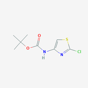 molecular formula C8H11ClN2O2S B2454361 叔丁基(2-氯噻唑-4-基)氨基甲酸酯 CAS No. 1258934-67-6