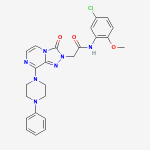molecular formula C24H24ClN7O3 B2454383 1-(3-ethyl-1-methyl-2,6-dioxo-1,2,3,6-tetrahydropyrimidin-4-yl)-N-[3-(trifluoromethyl)phenyl]piperidine-3-carboxamide CAS No. 1251665-38-9