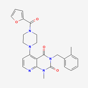 5-(4-(furan-2-carbonyl)piperazin-1-yl)-1-methyl-3-(2-methylbenzyl)pyrido[2,3-d]pyrimidine-2,4(1H,3H)-dione