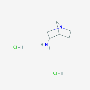 molecular formula C6H14Cl2N2 B2454410 1-アザビシクロ[2.2.1]ヘプタン-3-アミン二塩酸塩 CAS No. 1187932-51-9