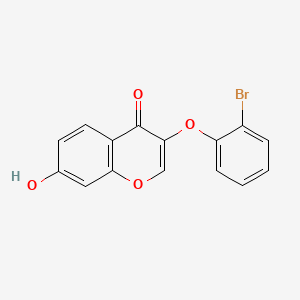 3-(2-Bromophenoxy)-7-hydroxychromen-4-one