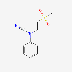molecular formula C10H12N2O2S B2454444 N-cyano-N-(2-methanesulfonylethyl)aniline CAS No. 1444695-83-3