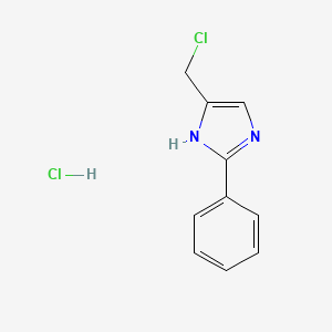 molecular formula C10H10Cl2N2 B2454451 5-(Chlormethyl)-2-Phenyl-1H-Imidazol; Hydrochlorid CAS No. 52353-65-8