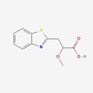 3-(1,3-Benzothiazol-2-yl)-2-methoxypropanoic acid