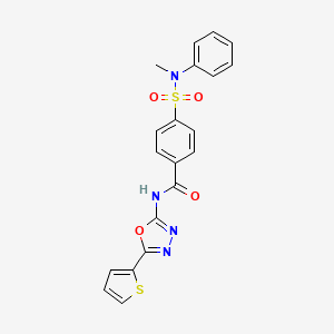 4-(N-methyl-N-phenylsulfamoyl)-N-(5-(thiophen-2-yl)-1,3,4-oxadiazol-2-yl)benzamide