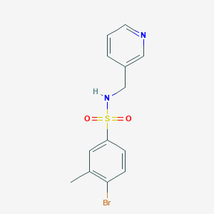 molecular formula C13H13BrN2O2S B245449 4-bromo-3-methyl-N-(3-pyridinylmethyl)benzenesulfonamide 