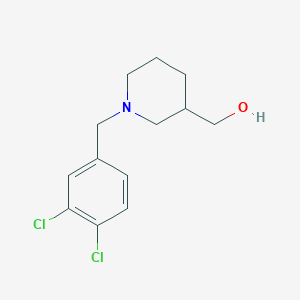 molecular formula C13H17Cl2NO B2454497 [1-(3,4-Dichloro-benzyl)-piperidin-3-yl]-methanol CAS No. 174560-99-7