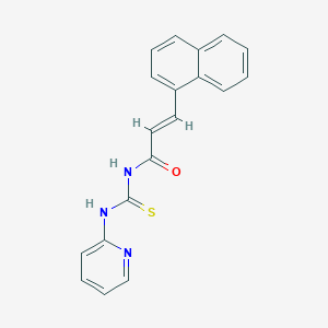 molecular formula C19H15N3OS B2454521 (2E)-3-(naphthalen-1-yl)-N-(pyridin-2-ylcarbamothioyl)prop-2-enamide CAS No. 642967-30-4