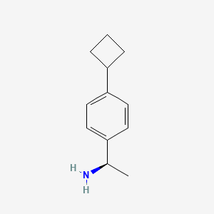 (1R)-1-(4-Cyclobutylphenyl)ethanamine