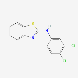 molecular formula C13H8Cl2N2S B2454545 N-(3,4-dichlorophenyl)-1,3-benzothiazol-2-amine CAS No. 438029-94-8