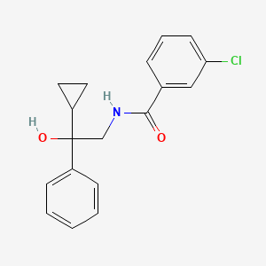 3-chloro-N-(2-cyclopropyl-2-hydroxy-2-phenylethyl)benzamide